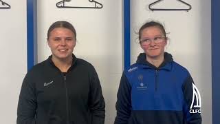 CLFC 30 Anstey Nomads PostMatch Interview with Liv Darley amp Jes Timson [upl. by Luing914]