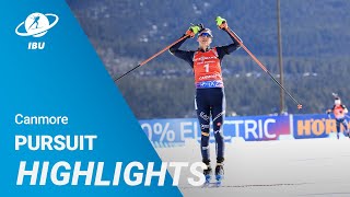 World Cup 2324 Canmore Women Pursuit Highlights [upl. by Ettevets424]