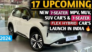 3 दिन बाद लॉन्च🔥होने वाली है ये 7 Seater Mpv और 7 Seater Flex Hybrid Cars 2024 🇮🇳 Price Features [upl. by Davena]