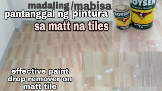 madalimabisang pantanggal ng patak ng pintura o dumi sa matt na tiles [upl. by Salisbarry]