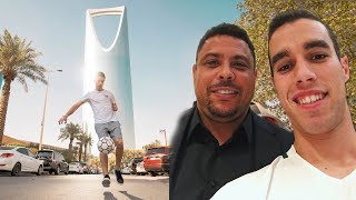 FREESTYLE en ARABIA SAUDI con RONALDO [upl. by Ellenad]