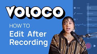 How to Edit on Voloco  Edit VOLOCO tracks  Voloco Edit Voice Tutorial  Edit Recordings Voloco [upl. by Clary]