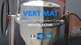 Comment nettoyer désincruster décaper des dépôts de ciment sur le matériel avec VERT MAT [upl. by Paza]