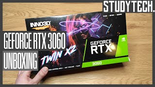 Unboxing Inno3D GeForce RTX 3060 Twin X2 4KDeutsch studytech [upl. by Rakel139]