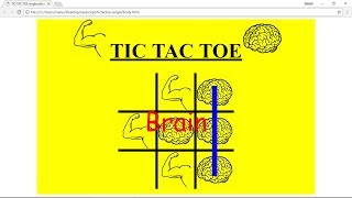 Tic Tac Toe AI Single Player GameJavascript [upl. by Ortensia]