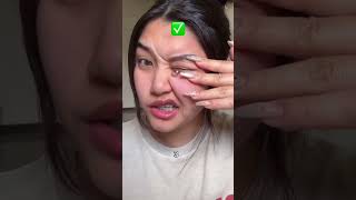 Unbelievable hack 😱  how to take out contact lenses youtubeshorts makeuptutorial support [upl. by Shanly]