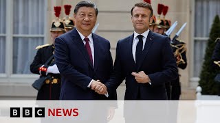 What happened when Chinas leader Xi Jinping met Frances President Macron  BBC News [upl. by Alfeus651]