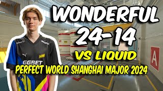 CS2 POV NAVI w0nderful 2414 vs Liquid Nuke  Perfect World Shanghai Major 2024 [upl. by Ynaffat907]