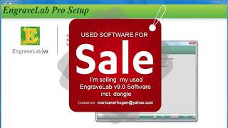 USED SOFTWARE FOR SALE  I’m selling my used EngraveLab v90 Software incl dongle [upl. by Notsuh]