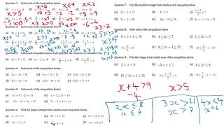 Solving Inequalities CorbettMaths GCSE 91 Mathematics  KS3 Maths KS2 Maths  AQAOCREdexcel Math [upl. by Mufi]