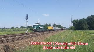 PKPIC 370 005 Olymp mit Intercity Briesen Mark nach Erkner [upl. by Ogir]