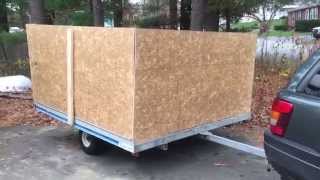 How To Build Sides on a Snowmobile Trailer for Leave and Yard Cleanup [upl. by Ariaet]