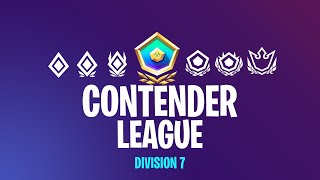 FORTNITE ARENA Contender League Division 7 NO COMMENTARY [upl. by Perretta]