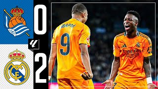 HIGHLIGHTS  Real Sociedad 02 Real Madrid  LaLiga 202425 [upl. by Eniar942]