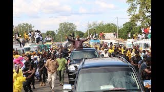 GAMBIA PRESIDENT BARROW RETURNS TO STATE HOUSE AFTER THE NATION TOUR [upl. by Hairacaz]