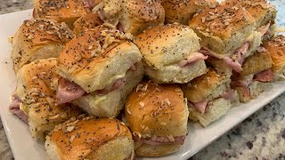 Easy HAM amp CHEESE SLIDERS  The BEST Little Sandwich for Anytime [upl. by Suryt246]