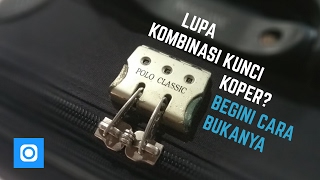 Cara Membuka Kunci Koper Kombinasi Angka yang Terlupa [upl. by Naik]