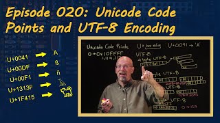 Ep 020 Unicode Code Points and UTF8 Encoding [upl. by Cesaria]