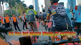 Bareng ECOSMO  Car Free Day Jakarta 28 April 2024 [upl. by Trevar]