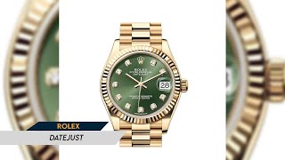 Rolex Datejust Green Diamond Dial [upl. by Pahl]