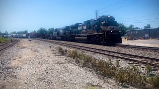 “Very Slow” NS Southbound Manifest Train  92224  Cordele Ga [upl. by Debbi]