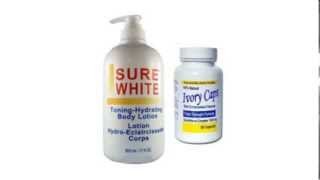 Glutathione IvoryCaps Pills  Sure White Skin Whitening Lightening Body Lotion [upl. by Assylem]