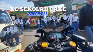 SEKOLAH PAKE ZX25R‼️ Reza Motovlog 10 [upl. by Atirabrab]