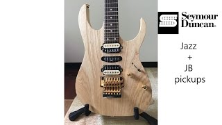 Ibanez Ash Body  Before amp After Pickups Upgrade Part 2  Seymour Duncan [upl. by Obrien]