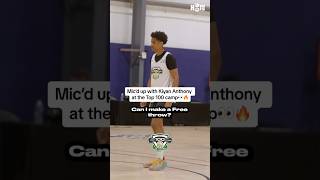 Kiyan Anthony micd up at NBPA 100 Camp 🎤 [upl. by Warram903]