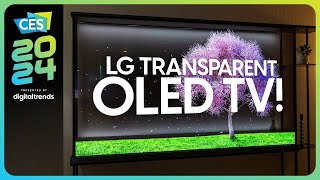 LG 2024 TV Lineup at CES  LG Stuns with Transparent OLED TV [upl. by Lramaj]