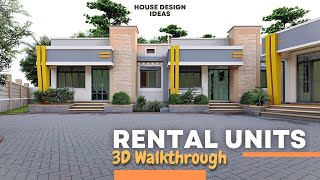 Rental Units Design For Small Plot  One Bedroom and Studio House Tour [upl. by Lanoil]