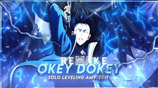 6ft3 okey dokey  Solo levelling edit remake Free project file [upl. by Annawak992]