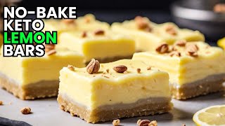 NoBake Keto Lemon Bars  Refreshing LowCarb Treats [upl. by Ihsir]