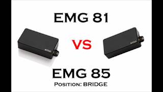 Bridge Pickup EMG 81 vs EMG 85  Gibson Les Paul  Kemper [upl. by Christiane]