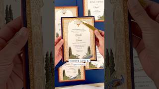 Indian Royal Palace Garden With Peacock Wedding Invitation [upl. by Shep]