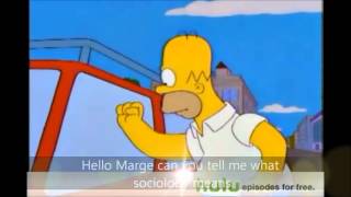 The Sociology Simpsons Ep 1 Studying Society Part 1 HD [upl. by Eimam]