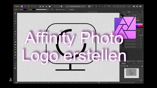 Affinity Photo  erstelle ein einfaches Logo Desktop Variante [upl. by Aliber422]