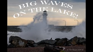 A Lake Superior Noreaster in April 50MPH Winds on the Big Lake Today in Duluth MNs Canal Park [upl. by Han227]