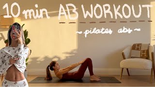 10MIN pilates ab workout  small amp narrow waist  LIDIAVMERA [upl. by Endres]