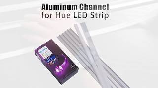 Put Philips Hue LED Strip Light to Aluminum Channel System or LED profile [upl. by Divod687]