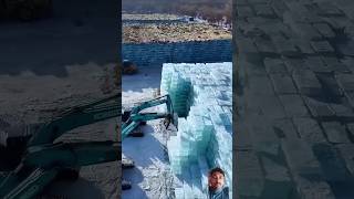 Ice farming in Norway amazingfacts amazing icelandcountry snow iceland norway shorts winter [upl. by Frerichs]