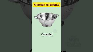 Kitchen vocabulary  pincers bowl grater wok [upl. by Callahan]