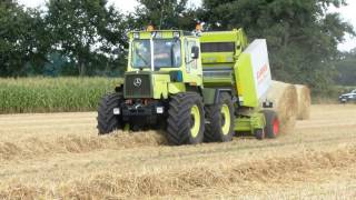 MBtrac turbo 900 mit Claas Variant 180 RC Rundballenpresse [upl. by Nevil]