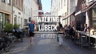 Lübeck Rundgang im Sommer☀️ walking Tour  HD Video [upl. by Tenrag435]