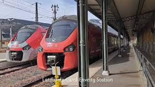 Incredibly scenic train ride on French TER from LatourdeCarolEnveitg to Toulouse Matabiau [upl. by Esor]