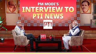 PM Modis interview to PTI News [upl. by Ittam722]