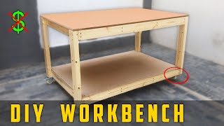 DIY Workbench  ازاي تعمل بنك نجارة محترم بتكلفة بسيطة جدا [upl. by Laerdna]