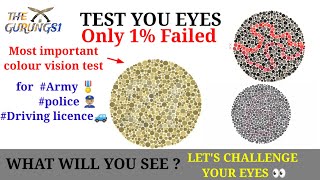 Best Colour blindness test  British army Singapore Police force Nepal army Nepal police APF [upl. by Frechette]