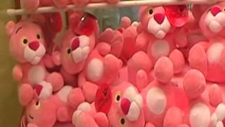 PINK PANTHER CLAW MACHINE WIN FIRST TRY CLAW MACHINE [upl. by Hedda]