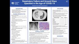 Respiratory Failure and Ground Glass Opacities in the Age of COVID19 [upl. by Wimsatt]